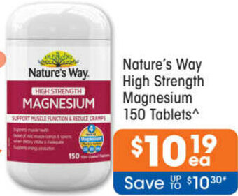 Good Price Pharmacy Nature's Way High Strength Magnesium 150 Tablets offer