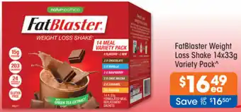 Good Price Pharmacy FatBlaster Weight Loss Shake 14x33g offer