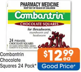 Good Price Pharmacy Combantrin Chocolate Squares offer