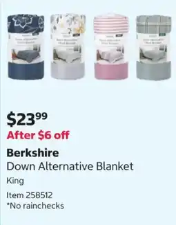 Costco Berkshire Down Alternative Blanket offer