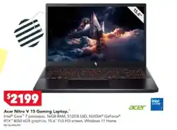 Harvey Norman Acer Nitro V 15 Gaming Laptop offer
