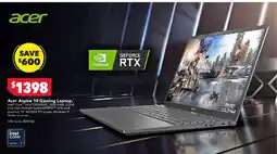 Harvey Norman Acer Aspire 14 Gaming Laptop offer