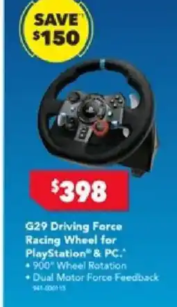 Harvey Norman G29 Driving Force Racing Wheel offer