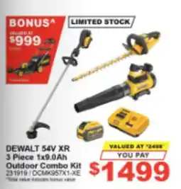Total Tools DeWalt 54V XR 3 Piece 1x9.0Ah Outdoor Combo Kit offer