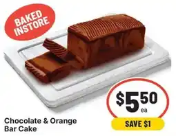 IGA Chocolate & Orange Bar Cake offer