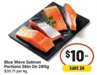 Blue Wave Salmon Portions Skin On