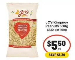 IGA JC's Kingaroy Peanuts offer