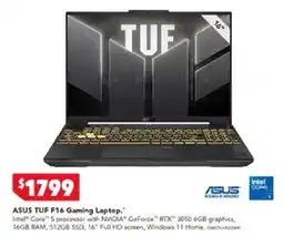 Harvey Norman ASUS TUF F16 Gaming Laptop offer