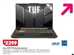 Harvey Norman Asus TUF F16 Gaming Laptop offer