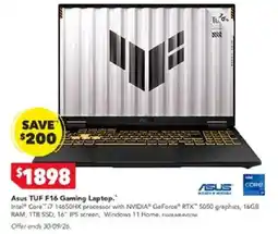 Harvey Norman Asus TUF F16 Gaming Laptop offer