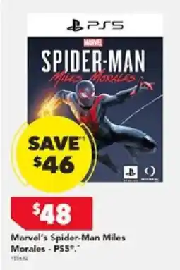 Harvey Norman Marvel's Spider-Man Miles Morales - PS5 offer