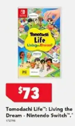 Harvey Norman Tomodachi Life: Living the Dream - Nintendo Switch offer