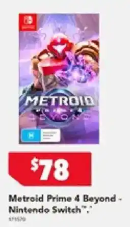 Harvey Norman Metroid Prime 4 Beyond - Nintendo Switch offer