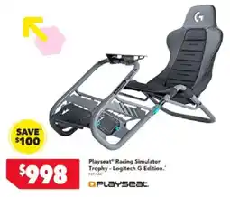 Harvey Norman Playseat Racing Simulator Trophy - Logitech G Edition offer
