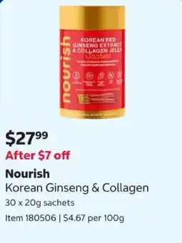 Costco Nourish Korean Ginseng & Collagen offer