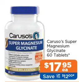 Good Price Pharmacy Caruso's Super Magnesium Glycinate offer