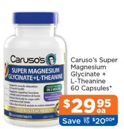 Good Price Pharmacy Caruso's Super Magnesium Glycinate + L-Theanine offer