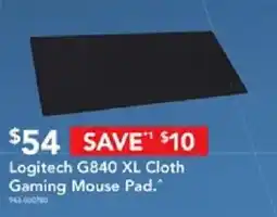 Harvey Norman Logitech G840 XL Cloth Gaming Mouse Pad offer