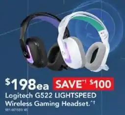 Harvey Norman Logitech G522 LIGHTSPEED Wireless Gaming Headset offer