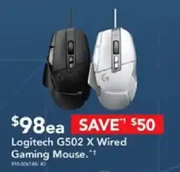 Harvey Norman Logitech G502 X Wired Gaming Mouse offer