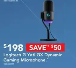 Harvey Norman Logitech G Yeti GX Dynamic Gaming Microphone offer
