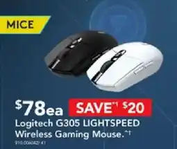 Harvey Norman Logitech G305 LIGHTSPEED Wireless Gaming Mouse offer