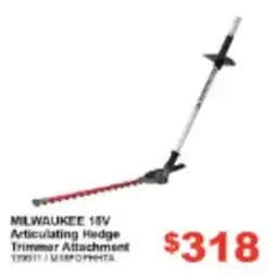 Total Tools Milwaukee 18V Articulating Hedge Trimmer Attachment offer