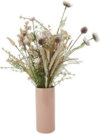 Artificial Meadow Flowers in Tall Vase