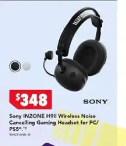 Harvey Norman Sony INZONE H9II Wireless Noise Cancelling Gaming Headset offer