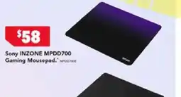 Harvey Norman Sony INZONE MPDD700 Gaming Mousepad offer