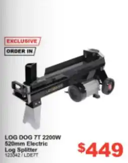 Total Tools Log Dog 7T Electric Log Splitter offer
