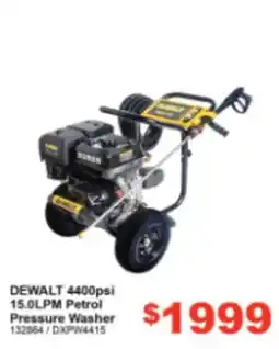 Total Tools DeWalt 4400psi 15.0LPM Petrol Pressure Washer offer