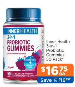Good Price Pharmacy Inner Health 3-in-1 Probiotic Gummies offer