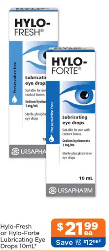 Good Price Pharmacy Hylo-Fresh or Hylo-Forte Lubricating Eye Drops offer