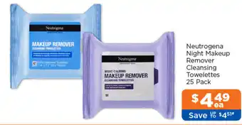 Neutrogena Night Makeup Remover Cleansing Towelettes