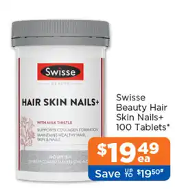 Good Price Pharmacy Swisse Beauty Hair Skin Nails+ offer