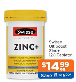 Good Price Pharmacy Swisse Ultiboost Zinc+ offer
