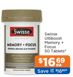 Good Price Pharmacy Swisse Ultiboost Memory + Focus offer