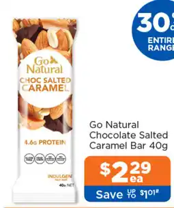 Good Price Pharmacy Go Natural Chocolate Salted Caramel Bar offer