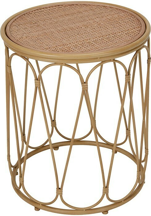 Rattan side store table kmart