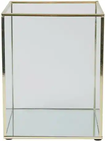Kmart Brass Look Glass Pillar Holder offer