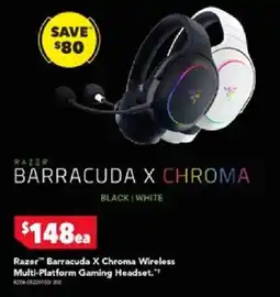 Harvey Norman Razer Barracuda X Chroma Wireless Multi-Platform Gaming Headset offer
