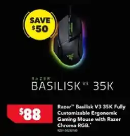 Harvey Norman Razer Basilisk V3 35K offer