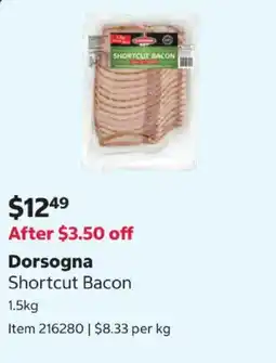 Costco Dorsogna Shortcut Bacon offer