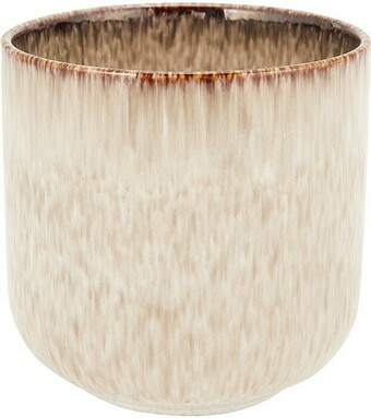 Reactive Brown Glazed Pot Medium
