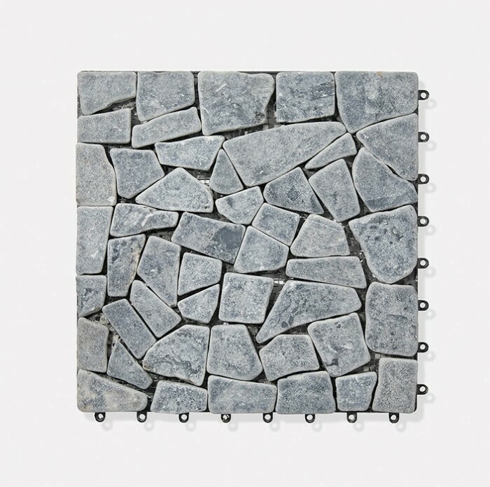 4 Pack Grey Stone Decking Tiles offer at Kmart