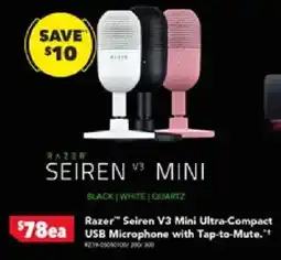 Harvey Norman Razer Seiren V3 Mini USB Microphone offer