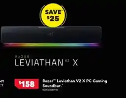 Harvey Norman Razer Leviathan V2 X PC Gaming Soundbar offer