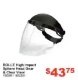 Total Tools BOLLE High Impact Sphere Head Gear & Clear Visor offer