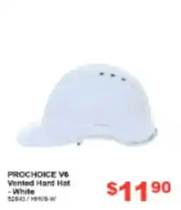 Total Tools ProChoice V6 Vented Hard Hat - White offer